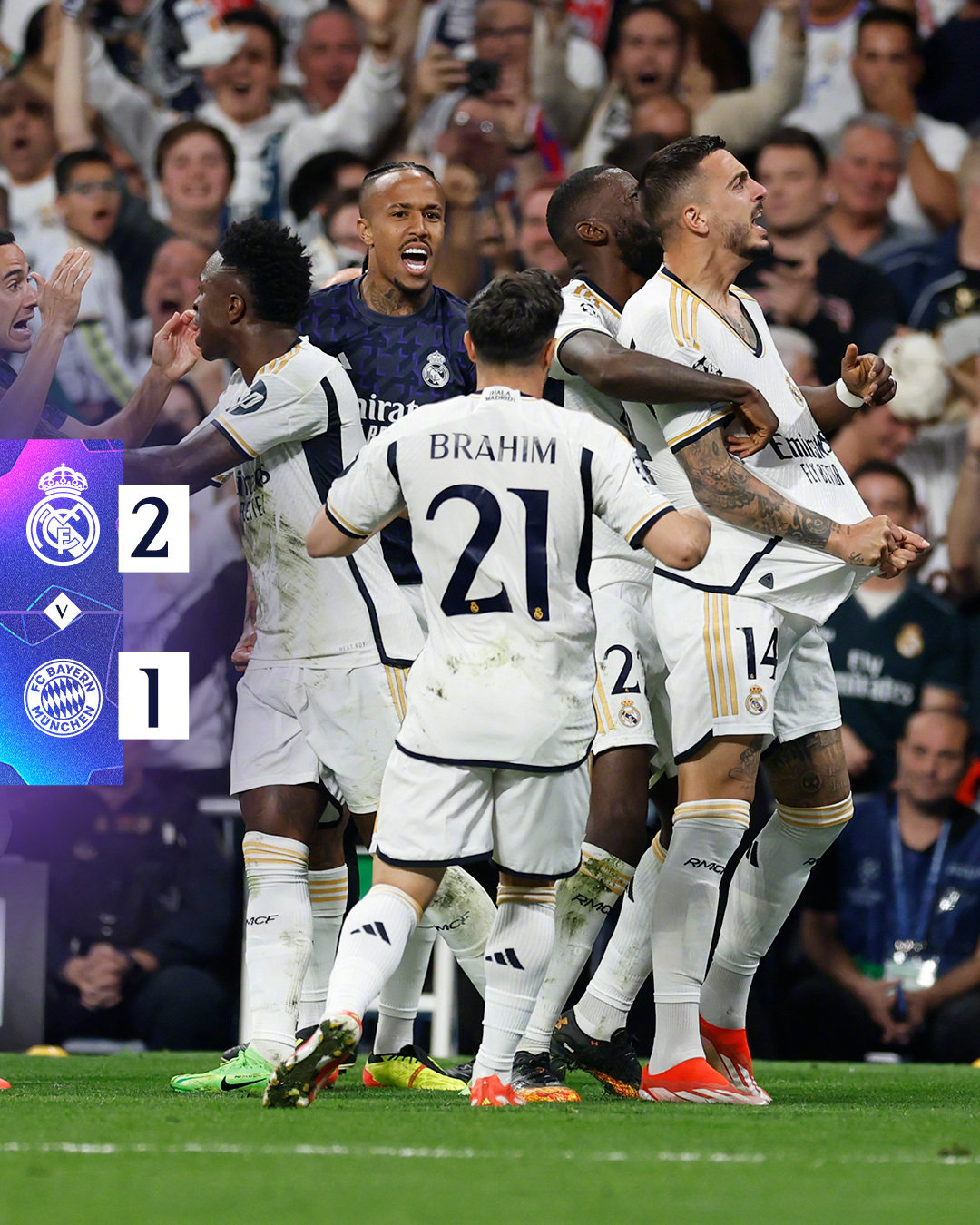 皇马逆转拜仁晋级欧冠决赛 何塞卢梅开二度导演