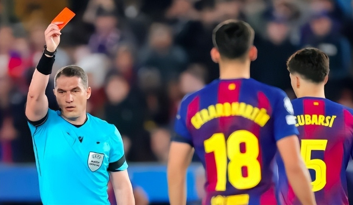 巴萨欧冠次回合惨败马竞 库巴西红牌致崩盘